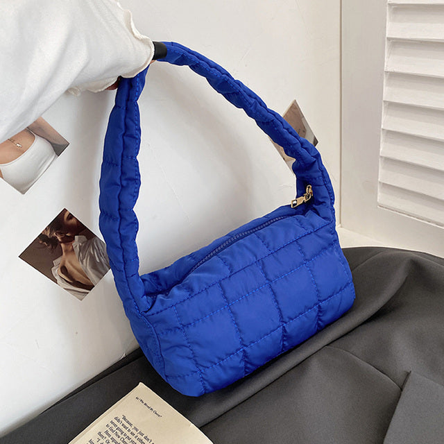 Lattice Pattern Shoulder Bag for Women