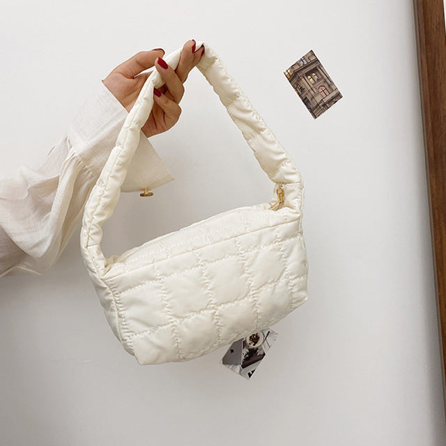 Lattice Pattern Shoulder Bag for Women