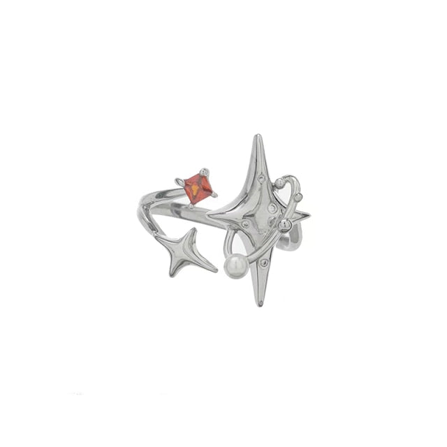 Star Cross Adjustable Ring