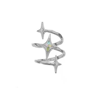 Star Cross Adjustable Ring