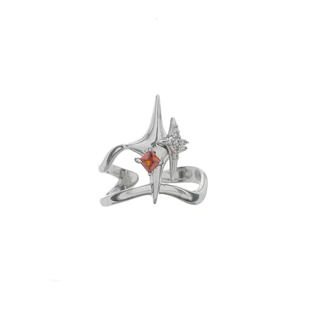 Star Cross Adjustable Ring