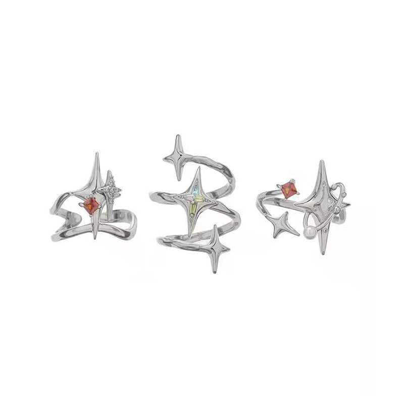 Star Cross Adjustable Ring