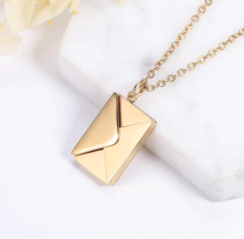 Envelope Letter Necklace