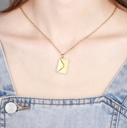 Envelope Letter Necklace